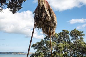 Ioane Ioane, _Te Kura Nui from Nine heavens_ (2022). Sculpture on the Gulf, Waiheke, Auckland (4–27 March 2022). Photo: Peter Rees.